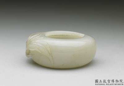 图片[2]-Jade water holder in the shape of a peach, Qing dynasty (1644-1911)-China Archive